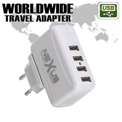 Adapter s USB tlt 230V-4xUSB aljzat NeXuS/Deli.55042