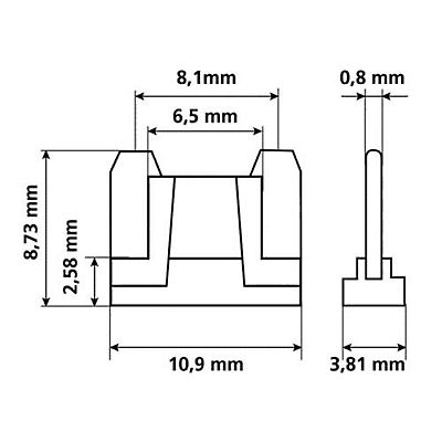 Biztostk kses mini mikro 15A kk