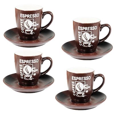Bgre espresso kszlet 4+4db-os kvmints porcel.88428