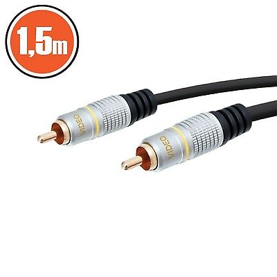 Digitlis koax kbel 1,5m RCA-RCA 75Ohm 20368         @
