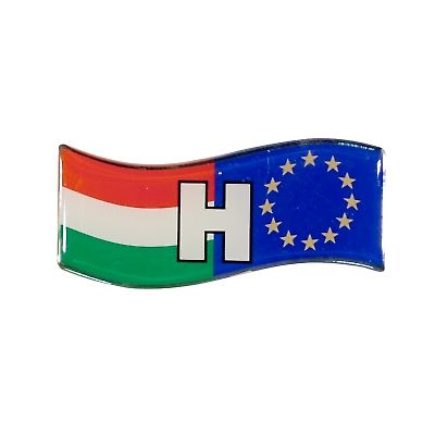 Emblma H bet zszl+EU hullm alapon,mgyants