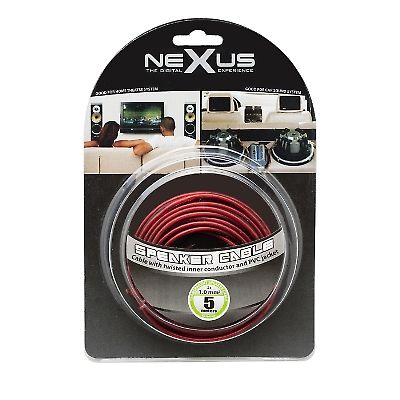 Hangszrkbel piros-fekete TP 2x1,0mm 5m NeXuS20024x5