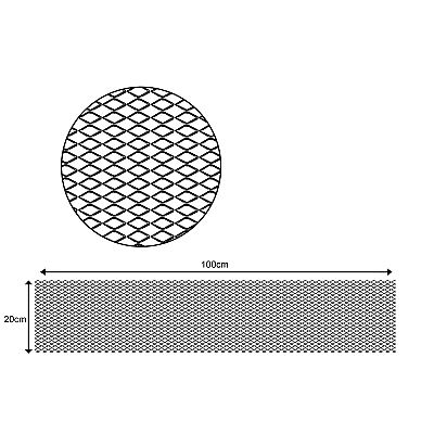 Htrcs alu 100x20 grill hl fekete