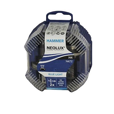 Izz 12V H4  60/55W BLUE 2db/cs NeoluxHammer N472B (Ger