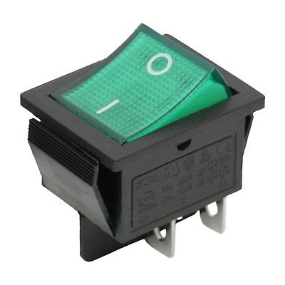Kapcsol billen,vilgt 2 lls 16A 250V 09029ZO zld