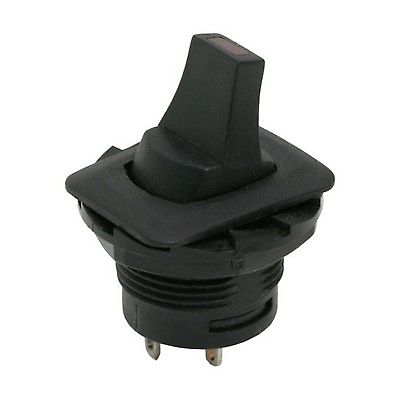 Kapcsol karos 2 lls piros LED-es 250V 6A 09034    @