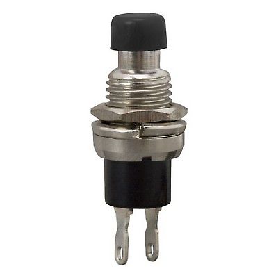 Nyomgomb mini 12V 1A fekete 09080FK ON-Off