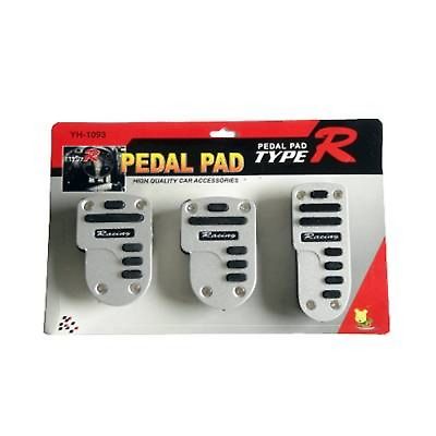 Pedl szett sport 3db-os ezst-fekete gumi XB324 23019