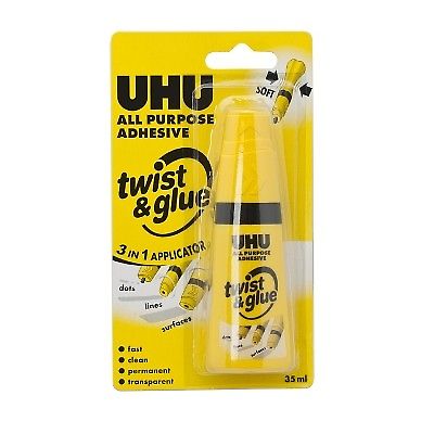 Ragaszt, univerzlis UHU Twist&Glue 35ml tubus U40230@