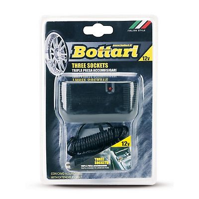 Szivargyjt eloszt 3-as 12-24V max.8A Bottari30072