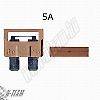 Biztostk kses mini  5A
darabos, v.barna