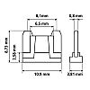 Biztostk kses mini mikro 20A srga