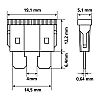 Biztostk kszlet kses norml 10db (K) LEDes