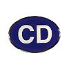 Embléma CD
/diplomata/ kék ovál,műgyantás
 78x55mm