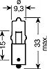 Izz 12V 10W BA9s H10W OSRAM 64113 halogn (BMW-Angle)