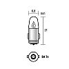 Izz 12V  2W BA7s  Zld 2db/bliszt. Lampa58332
