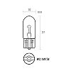 Izz 12V  2W vf. W2,1*9,5d Trifa1722  (nmet) E2530  @