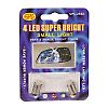 Izz 12V  BA9s 4LED piros prban+lencse SPL-2532/R