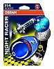 Izz 12V H4  60/55W+90% 64193NR-02B NightRacer2dbOsram@