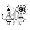 Izz 12V H4  60/55W 64193ULT Ultra Life       2db Osram