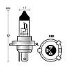 Izz 12V H4  60/55W P43t Xenon kk 2db/bliszter E-jel