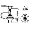 Izz 12V H7  55W PX26d  Super Clear 1db/bliszter