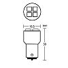 Izz 24V  BA15s  4LED (SMD) fehr 1db (P21W) Lampa98364