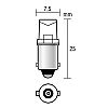 Izz 24V  BA9s  1LED fehr 2db (T4W) Lampa98322