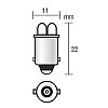 Izz 24V  BA9s  4LED fehr 2db (T4W) Lampa98331