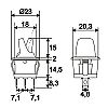 Kapcsol 2 lls vilgts 250V 6A zld 09062ZO