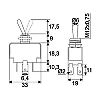 Kapcsol karos 2 lls 250V 10A 09057 maxi           @