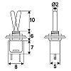 Kapcsol karos 2 lls mikro 250V 1A 09004 OFF-On