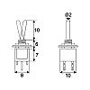 Kapcsol karos 2 lls mikro 250V 1A 09031 ON-ON     @