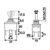 Kapcsol karos 3 lls 250V 10A 09051 ellappal