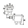 Kapcsol nyomgomb 250V 10A 09081 OFF-On sapka nlkl