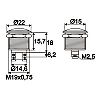 Nyomgomb fm 250V 2A 09069 OFF-On