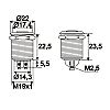 Nyomgomb fm 250V 2A 09078 OFF-On cseppll